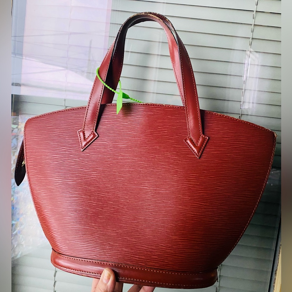 LOUIS VUITTON BROWN EPI ZIP TOTE